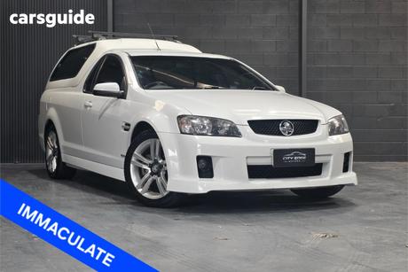 White 2009 Holden Commodore Utility Sv6