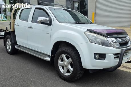 White 2015 Isuzu D-MAX Crew Cab Utility Ls-U Hi-Ride (4X4)
