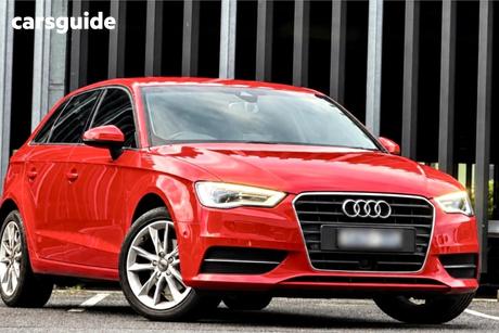 Red 2013 Audi A3 Hatchback Sportback 1.4 Tfsi Attraction