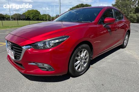 Red 2017 Mazda 3 Sedan Maxx