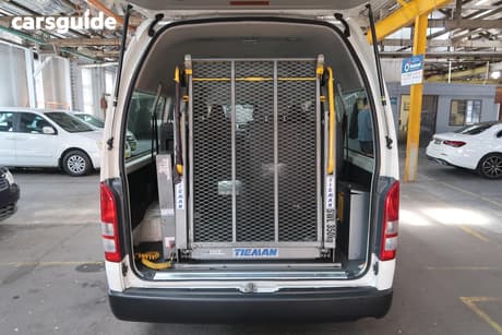 White 2011 Toyota HiAce Bus Commuter