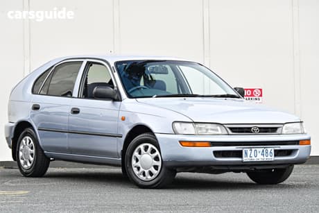 Silver 1996 Toyota Corolla Liftback Conquest Seca