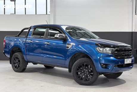 Blue 2019 Ford Ranger Double Cab Pick Up Xlt 3.2 Hi-Rider (4X2)
