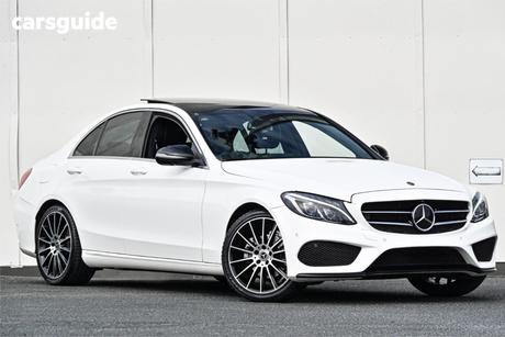 White 2017 Mercedes-Benz C200 Sedan
