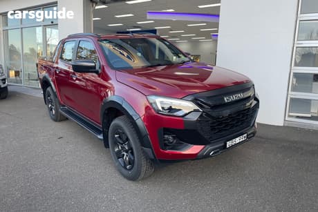 Red 2025 Isuzu D-MAX Crew Cab Utility X-Terrain (4X4)