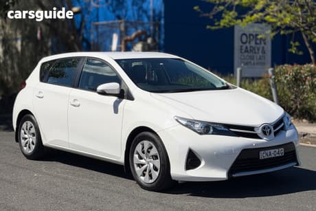 White 2013 Toyota Corolla Hatchback Ascent