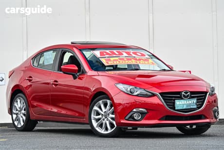 Red 2015 Mazda 3 Sedan Sp25 Astina