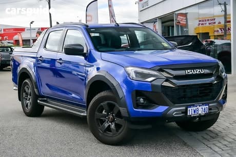 Blue 2025 Isuzu D-MAX Crew Cab Utility X-Terrain (4X4)