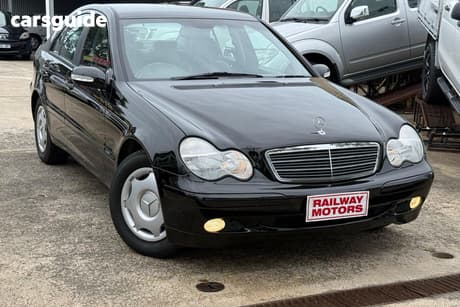 Black 2002 Mercedes-Benz C180 Sedan Classic