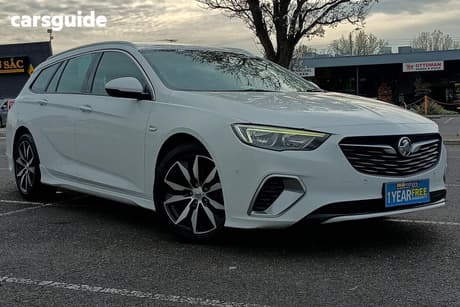 White 2018 Holden Commodore Sportswagon Rs