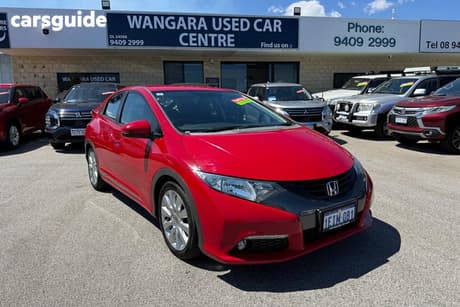 Red 2013 Honda Civic Hatchback Vti-L