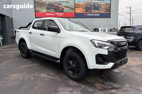 White 2026 Isuzu D-MAX Crew Cab Utility X-Rider (4X4)