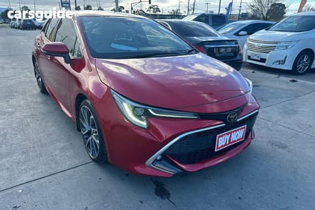 Red 2021 Toyota Corolla Hatchback Zr