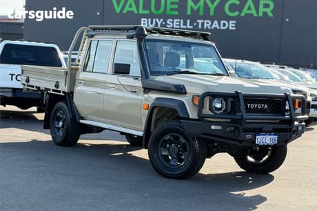 Beige 2025 Toyota Landcruiser 70 Series Double Cab Chassis Lc79 Gxl + Diff Locks