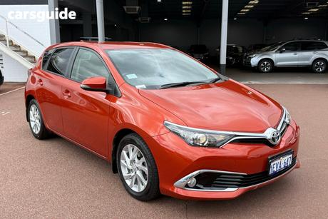 Orange 2015 Toyota Corolla Hatchback Ascent Sport