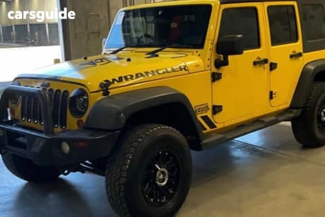 Yellow 2008 Jeep Wrangler Softtop Rubicon (4X4)