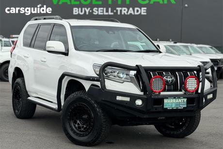White 2018 Toyota Landcruiser Prado Wagon Gxl (4X4)