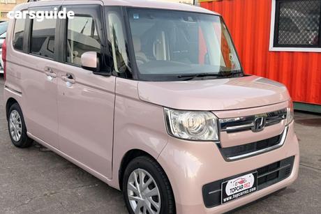 Pink 2021 Honda N BOX Wagon Custom L