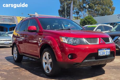 Red 2008 Mitsubishi Outlander Wagon Vr (7 Seat)