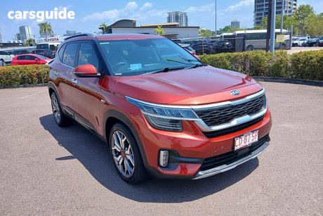 Orange 2019 Kia Seltos Wagon Gt Line (Awd)