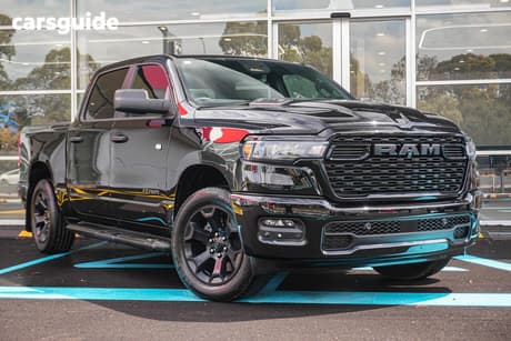 Black 2026 RAM 1500 Crew Cab Utility Express Black Edition
