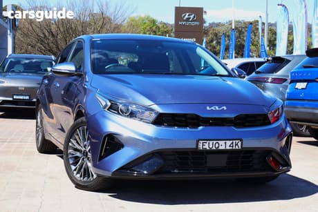 Blue 2022 Kia Cerato Hatchback Sport+