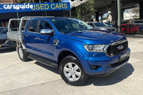 Blue 2021 Ford Ranger Double Cab Chassis Xlt 3.2 (4X4)