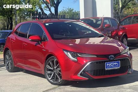 Red 2022 Toyota Corolla Hatchback Zr Hybrid