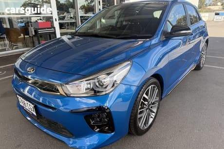 Blue 2020 Kia RIO Hatchback Gt-Line
