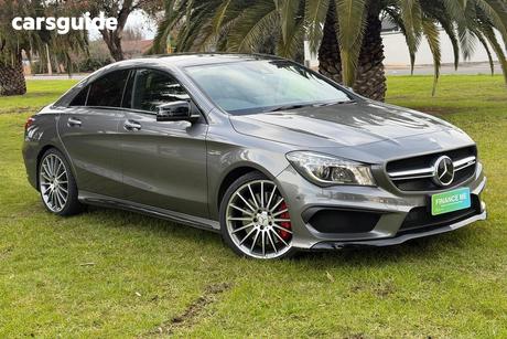 Grey 2014 Mercedes-Benz CLA45 Coupe Amg
