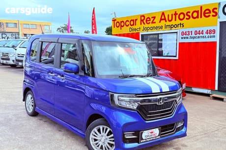 Blue 2018 Honda N BOX Wagon L Turbo