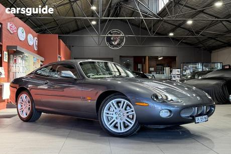 Grey 2003 Jaguar XKR Coupe