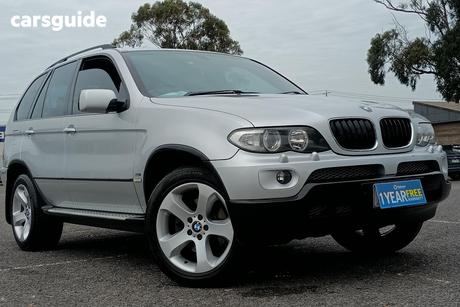 Silver 2005 BMW X5 Wagon 3.0I