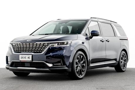Blue 2021 Kia Carnival Wagon Platinum