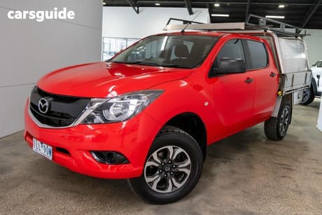 Red 2017 Mazda BT-50 Dual Cab Chassis Xt (4X2)