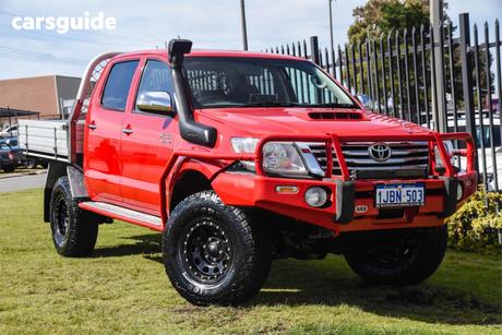 Red 2012 Toyota Hilux Dual Cab Pick-up Sr5 (4X4)