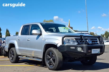 Silver 2017 Volkswagen Amarok Dual Cab Utility V6 Tdi 550 Sportline