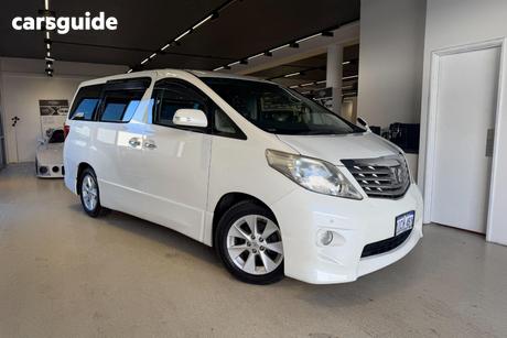 White 2010 Toyota Alphard Commercial ANH20