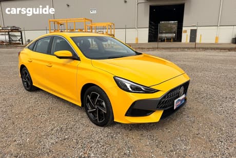 Yellow 2023 MG MG5 Sedan Essence