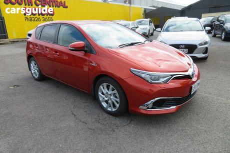 Orange 2017 Toyota Corolla Hatchback Hybrid
