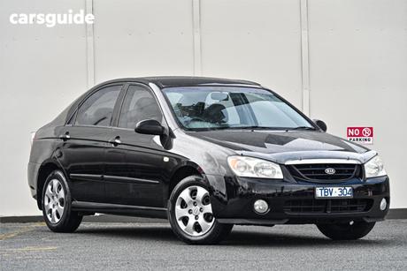 Black 2005 Kia Cerato Sedan