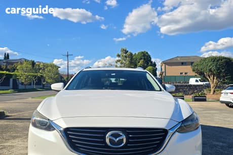 White 2015 Mazda 6 Wagon Touring
