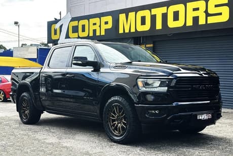Black 2022 RAM 1500 Crew Cab Utility Laramie (Hybrid)