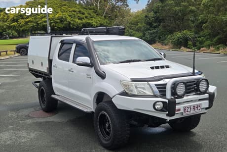 White 2015 Toyota Hilux Dual Cab Pick-up Sr5 Black (4X4)