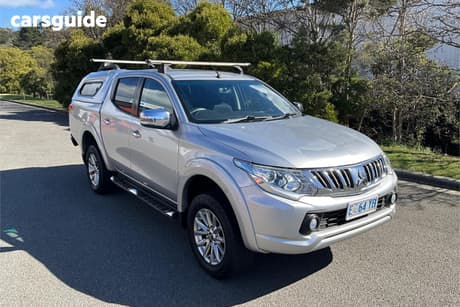 Silver 2015 Mitsubishi Triton Dual Cab Utility Gls (4X4)