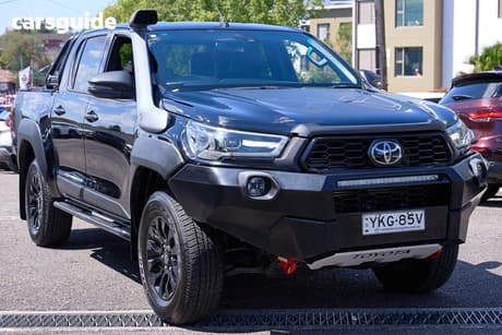 Black 2021 Toyota Hilux Double Cab Pick Up Rugged X (4X4)