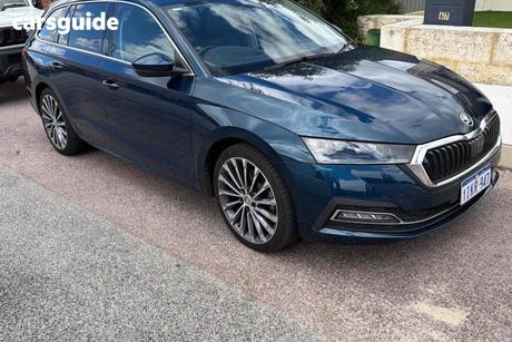 Blue 2021 Skoda Octavia Wagon 140 Tsi Limited Edition