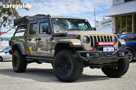 Green 2020 Jeep Gladiator Dual Cab Utility Rubicon (4X4)
