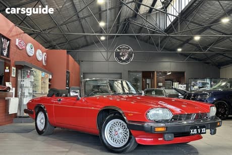 Red 1990 Jaguar XJS Convertible V12