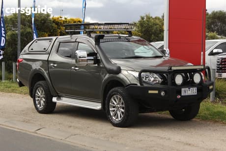 Green 2018 Mitsubishi Triton Dual Cab Utility Gls (4X4)